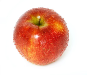 beautiful apple with droplets