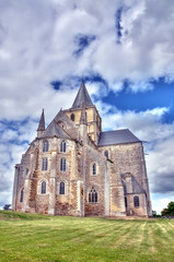 Fototapeta na wymiar HDR de l'abbaye de Cerisy-La-Forêt