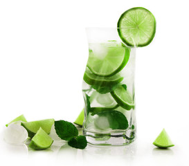 Mojito drink isolated on white background