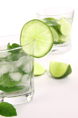 Mojito drink isolated on white background