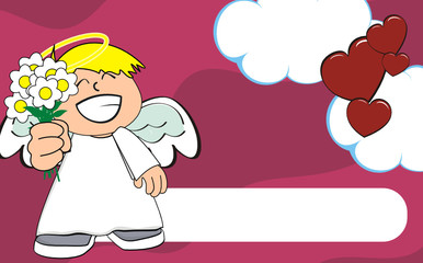 angel kid cartoon background10