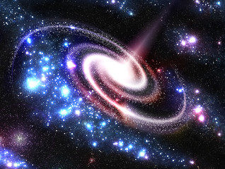 Panele Szklane Podświetlane  galaktyka