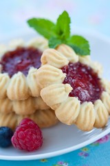 Jam filled cookies