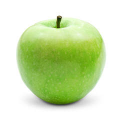 green apple isolated on white