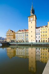 Smetana Museum,Old Town Water Tower,view from Vltava,Prague