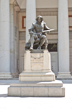 Monument of spain painter  Velasquez   Madrid Spain