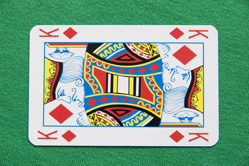 Isolated King Playing Card