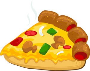 A piece of pizza