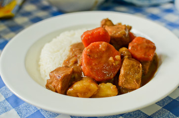 Japanese style curry rice