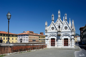 Naklejka premium Church Santa Maria de la Spina, Pisa, Italy