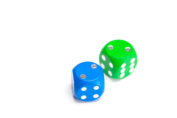 dice isolated on white