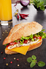 Chicken sandwich.