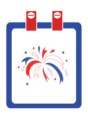 Independence day,calendar.