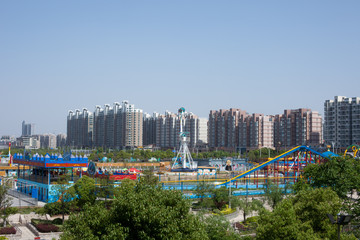 Fototapeta na wymiar Stadtansicht von yangzhou