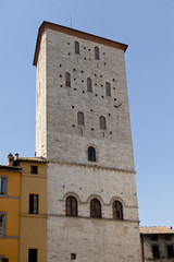 Fototapeta na wymiar Palazzo dei Priori, Todi Piazza Garibaldi, Umbria;