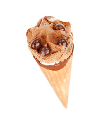 ice cream in the cone