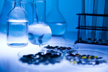 Equipment of a research laboratory