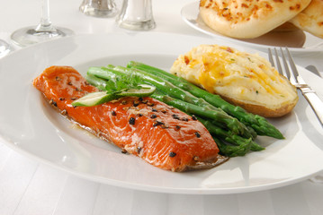 Baked salmon