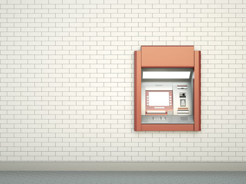 Cashpoint; 3D render