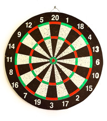 target with arrow isolated on white background