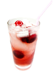 cherry juice with ice