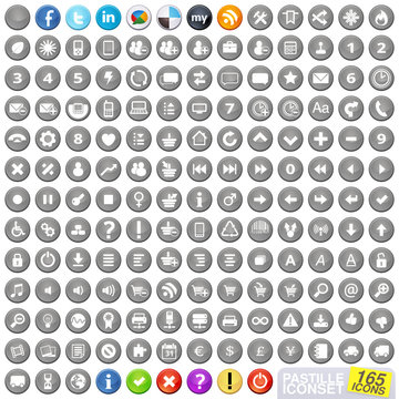 Gray Pastille Iconset (165 icons)