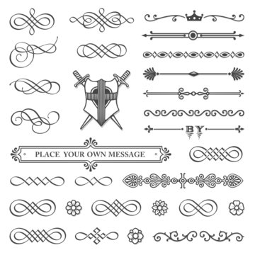 Calligraphy, Divider & Design Elements