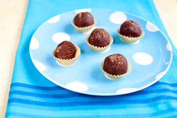 Chocolate biscuit balls