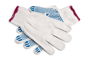 pair of new work gloves