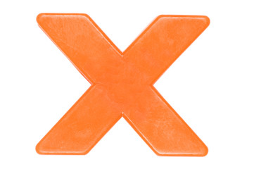 Obraz premium Plastic English letters isolated on white