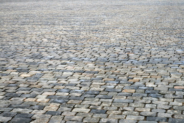 Cobblestone pavement