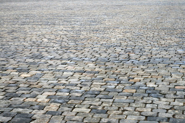 Cobblestone pavement