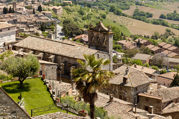 Fototapeta na wymiar Todi, panorama