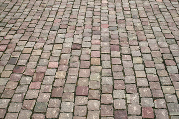 Cobblestone pavement