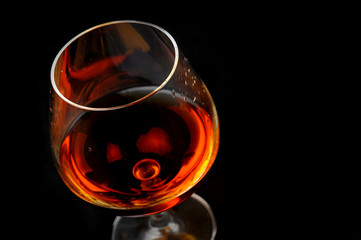 brandy in glass