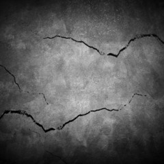 cracked concrete wall
