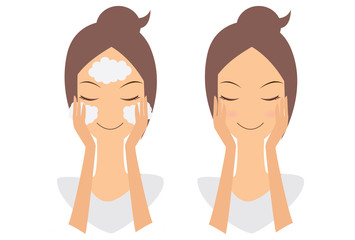 洗顔　スキンケア