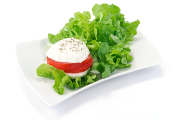 Mozzarella e insalata