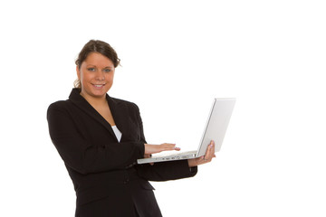 Business Dame am Laptop