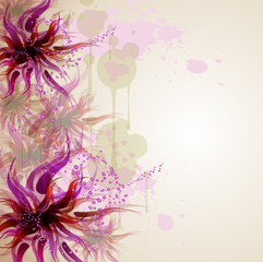 Flower Background romantic design