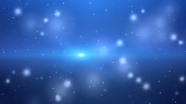 abstract blue background with shining sparkles