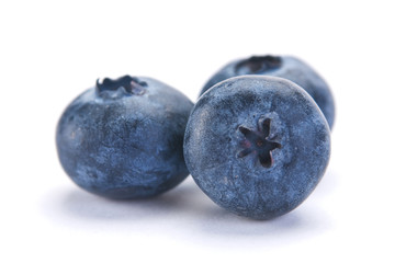 Blueberry berry closeup