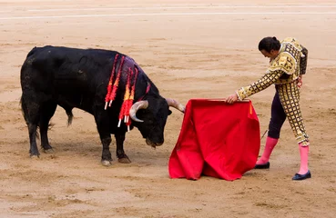 Zelfklevend Fotobehang Bullfight in Barcelona © natursports