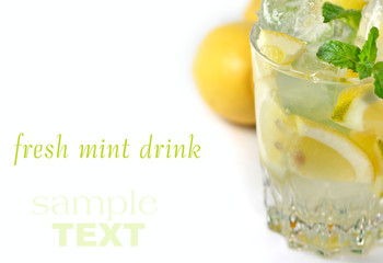 mint drink in a cup