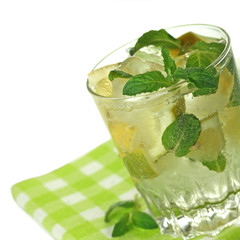 mint drink in a cup