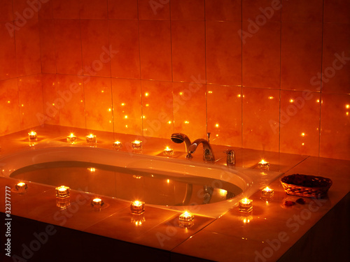 “Interior of sauna with candle.” Stock photo and royalty-free images on