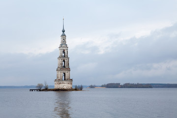 Flooded Belltower In Kalyazin