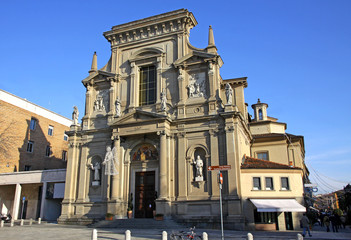 Fototapeta na wymiar Kościół San Bartolomeo w Bergamo, Włochy