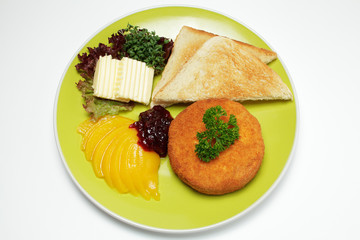 Gebackener Camembert mit Toast