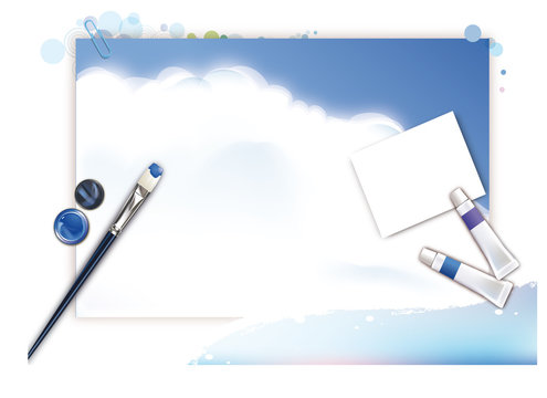 FOND BLEU
